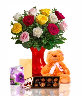 Dozen Assorted Roses Special