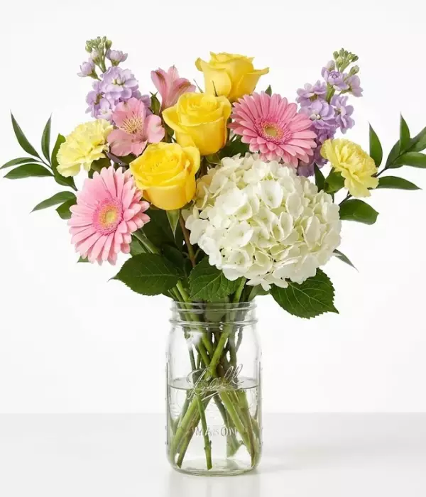 Best Birthday Ever Bouquet in Mason Jar