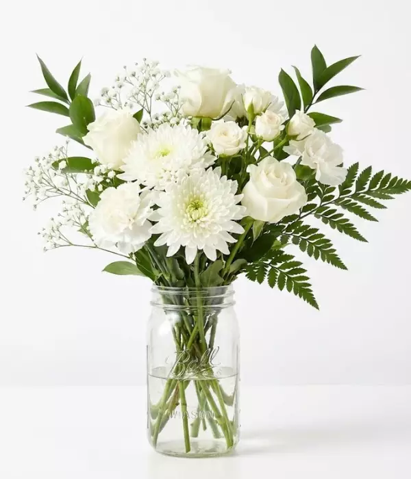 Sending Solace Bouquet in Mason Jar