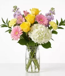 name: Best Birthday Ever Bouquet in Mason Jar