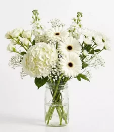 name: Cloud Nine Bouquet in Mason Jar