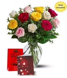name: Dozen Mixed Roses Combo