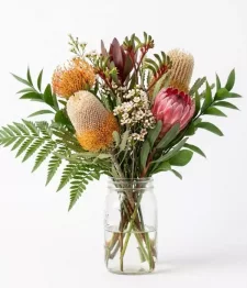 name: Native Flowers Bouquet in Mason Jar