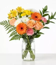 name: Summer Lovin’ Bouquet in Mason Jar